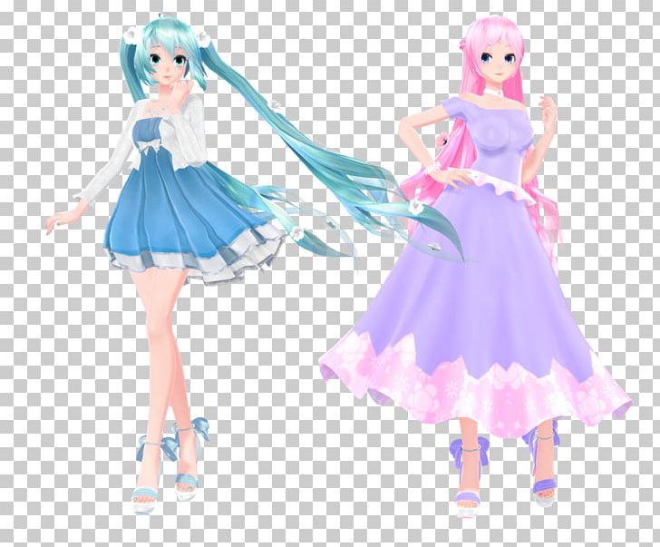 Hatsune Miku Vocaloid Megurine Luka MikuMikuDance Crypton Future Media PNG, Clipart, Anime, Barbie, Character, Clothing, Cosplay Free PNG Download