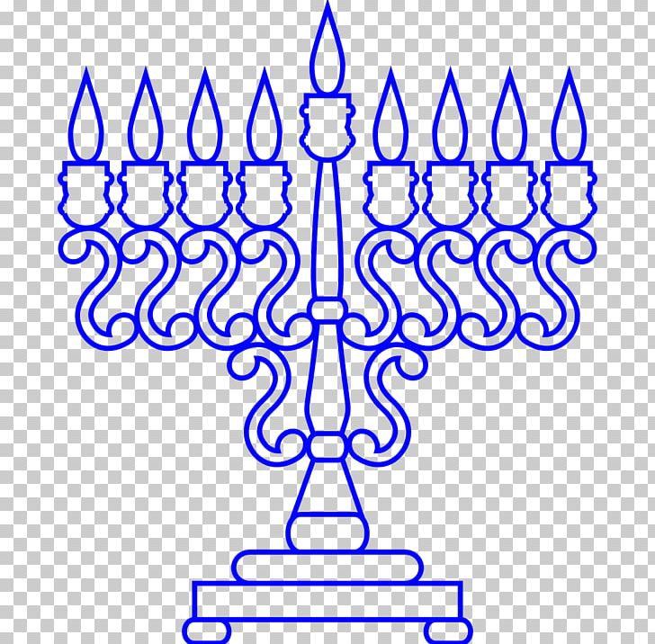Menorah Line Art PNG, Clipart, Area, Black, Black And White, Blue, Download Free PNG Download
