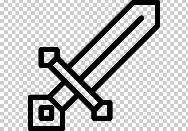 Minecraft Computer Icons Sword PNG, Clipart, Angle, Area, Black, Black And White, Computer Icons Free PNG Download