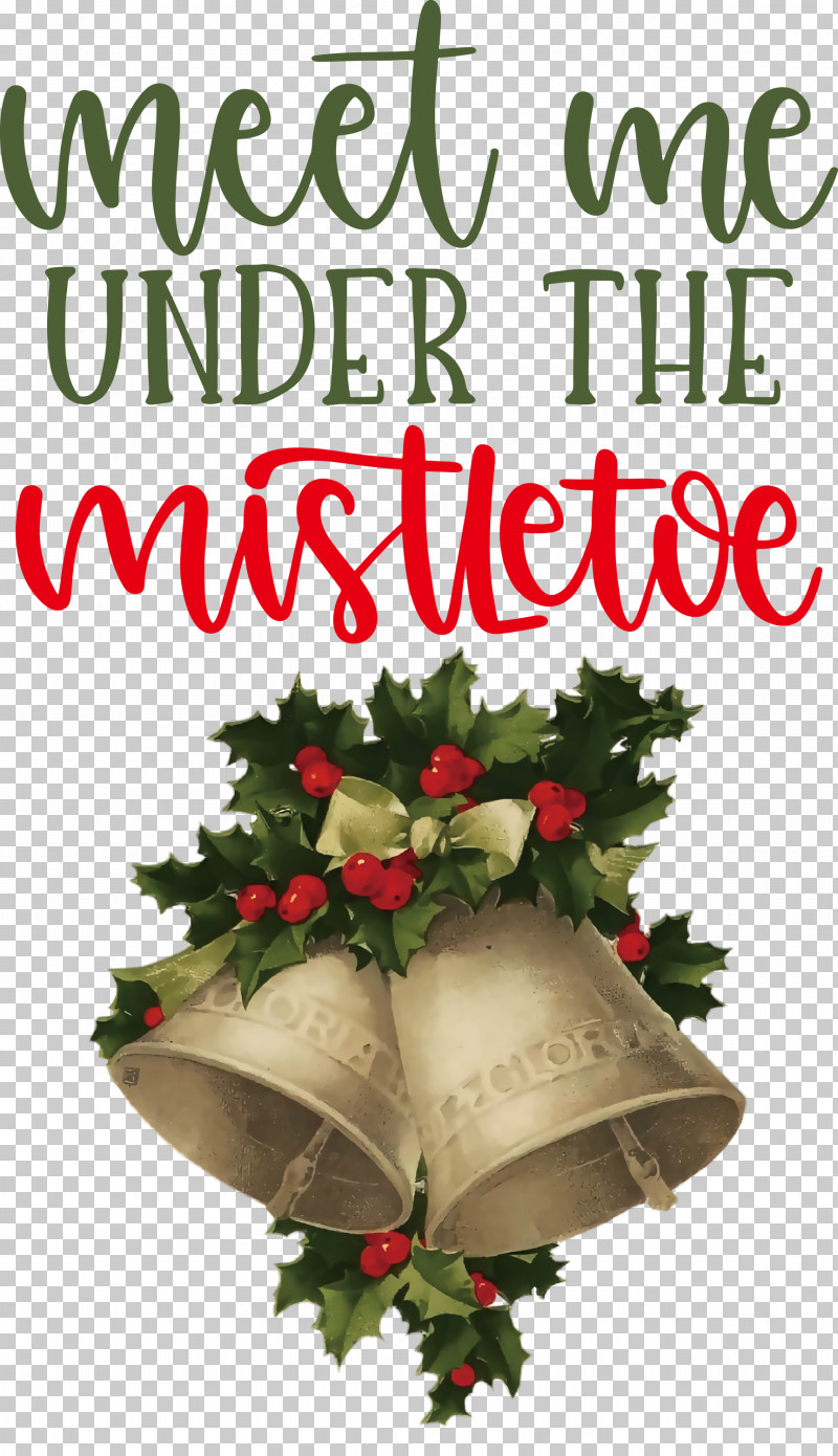 Meet Me Under The Mistletoe Mistletoe PNG, Clipart, Christmas Day, Christmas Ornament, Christmas Ornament M, Cut Flowers, Floral Design Free PNG Download
