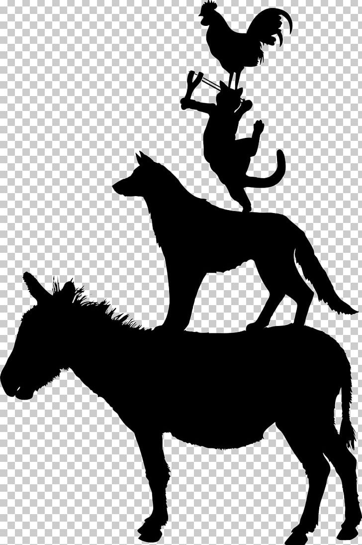 Town Musicians Of Bremen PNG, Clipart, Animals, Black And White, Bremen, Bremen, Brothers Grimm Free PNG Download