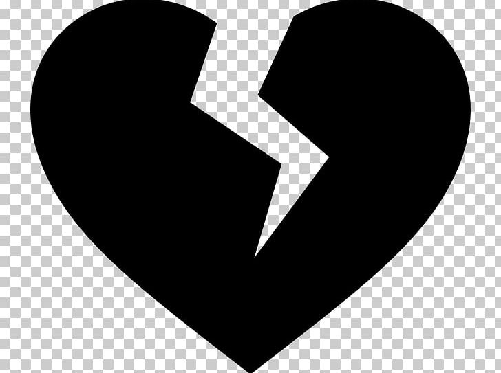 Broken Heart Computer Icons Symbol PNG, Clipart, Black And White, Break Up, Broken Heart, Circle, Computer Icons Free PNG Download