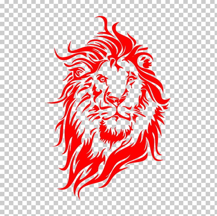 Lion Wall Decal Tiger Sticker PNG, Clipart, Art, Circle, Decal, Fictional Character, Flowering Plant Free PNG Download