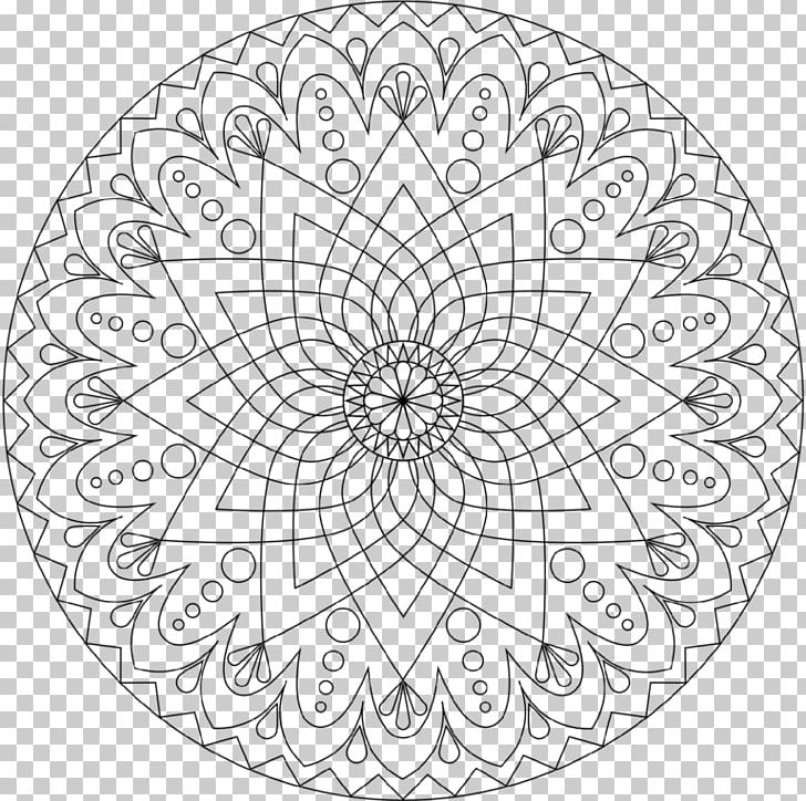 Mandala Coloring Book Meditation Child Adult PNG, Clipart, Adult, Area, Black And White, Book, Child Free PNG Download
