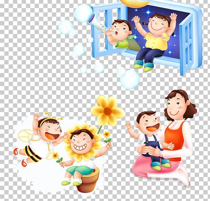 South Korea Child Cartoon Illustration PNG, Clipart, Area, Art, Baby Toys, Bee, Blowing Bubbles Free PNG Download