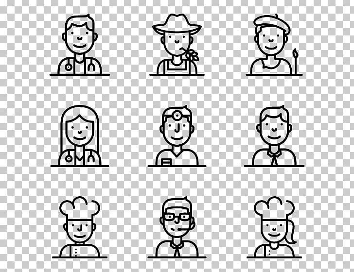 Computer Icons Profession Emoticon PNG, Clipart, Angle, Area, Black And White, Cartoon, Conversation Free PNG Download