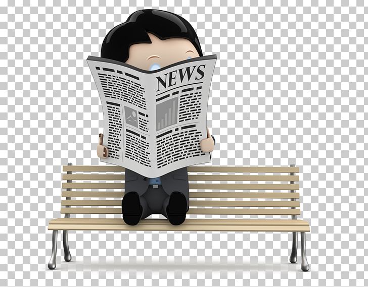 Newspaper January Illustration PNG, Clipart, 3d Computer Graphics, Bench, Business Man, Cartoon, Chair Free PNG Download