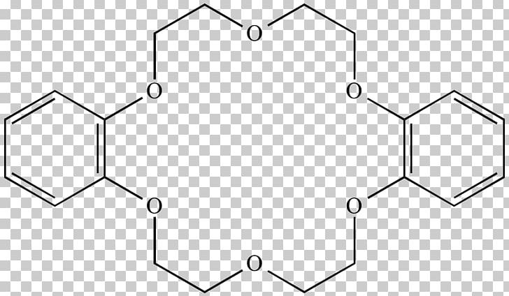 Crown Ether Dibenzo-18-crown-6 Organic Chemistry PNG, Clipart, 18crown6, Angle, Area, Black And White, Catechol Free PNG Download