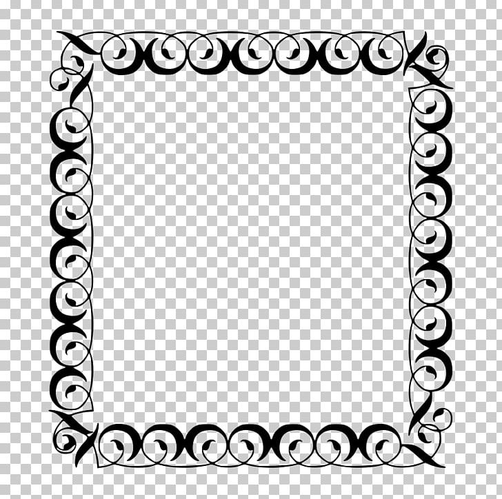 Decorative Borders PNG, Clipart, Area, Black, Black And White, Border, Circle Free PNG Download