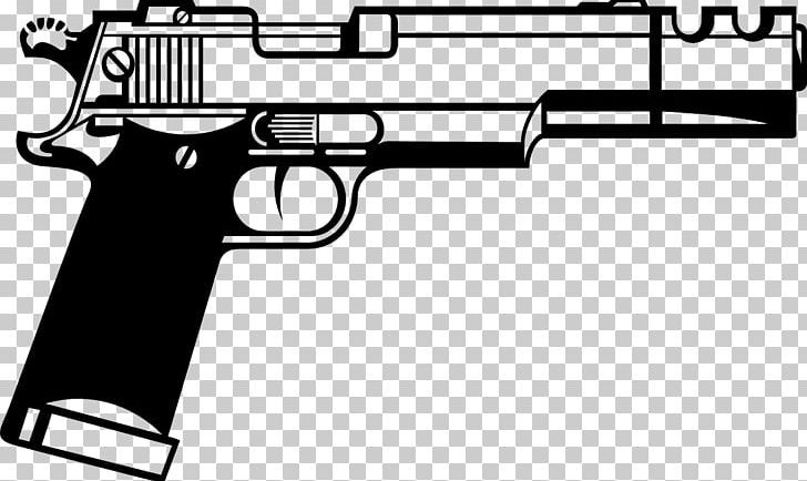 Firearm Gun Pistol PNG, Clipart, Air Gun, Black, Black And White, Firearm, Gun Free PNG Download