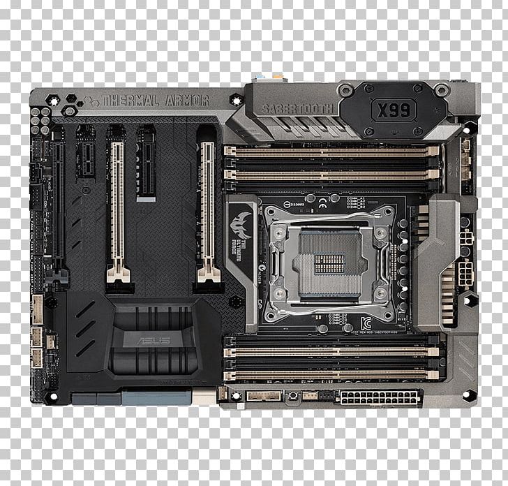 Computer System Cooling Parts Motherboard Computer Cases & Housings LGA 2011 ASUS Sabertooth X99 PNG, Clipart, Asus, Central Processing Unit, Computer, Computer Case, Computer Cases Housings Free PNG Download