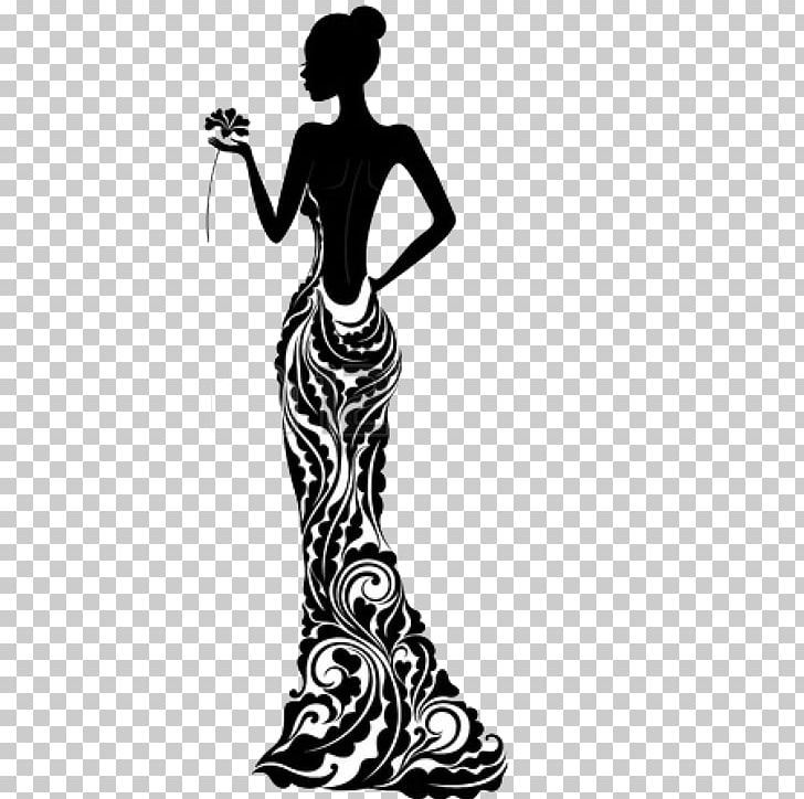 Dress Silhouette Fashion Stock Photography PNG, Clipart, Arm, Art, Black And White, Clothing, Costume Design Free PNG Download