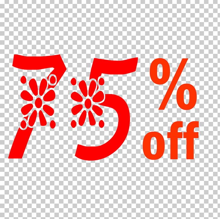 Spring 75% Off Discount Tag. PNG, Clipart, Area, Brand, Flower, Line, Logo Free PNG Download