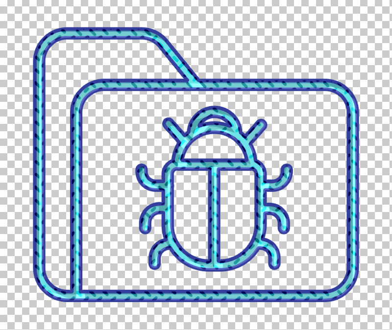 Folder Icon Cyber Icon Virus Icon PNG, Clipart, Cyber Icon, Folder Icon, Line, Line Art, Rectangle Free PNG Download