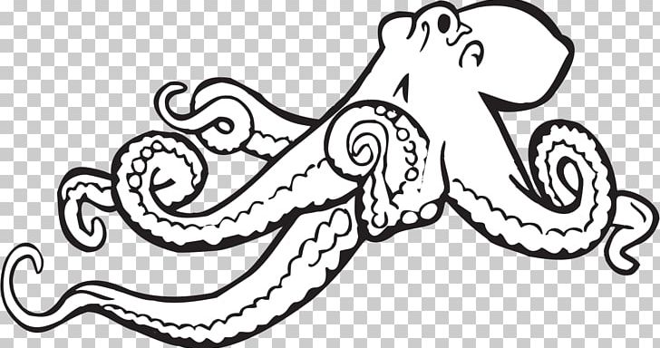Octopus Black And White Monochrome PNG, Clipart, Area, Art, Artwork, Black, Black And White Free PNG Download