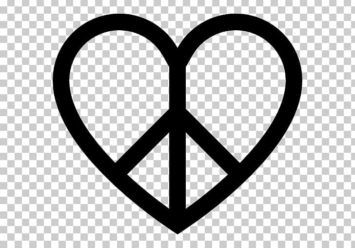 Peace Symbols Heart PNG, Clipart, Area, Black And White, Circle, Heart, Heart Shape Free PNG Download