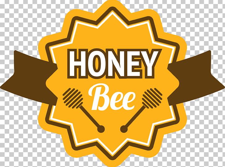 Honey Bee Label Logo PNG, Clipart, Beehive, Brand, Euclidean Vector, Food Drinks, Golden Frame Free PNG Download