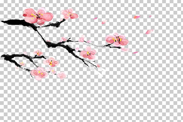 Red Plum Blossom Pink PNG, Clipart, Bloom, Blossom, Branch, Cherry Blossom, Color Free PNG Download
