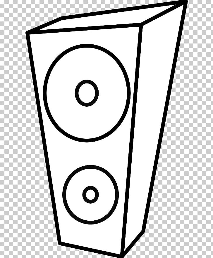 Loudspeaker Computer Speakers Black And White PNG, Clipart, Angle, Area, Black And White, Black And White Line Art, Circle Free PNG Download