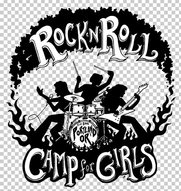 Portland Rock Music Rock And Roll Camp For Girls PNG, Clipart, Art, Black, Black And White, Brand, Camp Free PNG Download