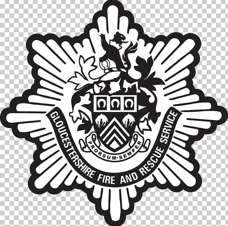 Gloucestershire Fire And Rescue Service Fire Department Firefighter Gloucestershire County Council Logo PNG, Clipart, Black And White, Cap Badge, Circle, Copyright, Emergency Free PNG Download