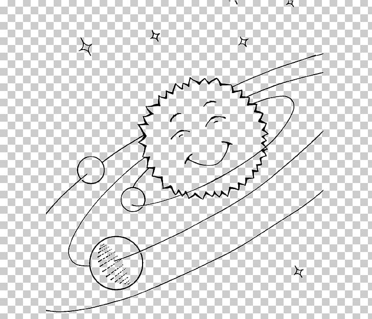 Solar System Earth Planet Drawing PNG, Clipart, Angle, Area, Art, Black And White, Cartoon Free PNG Download