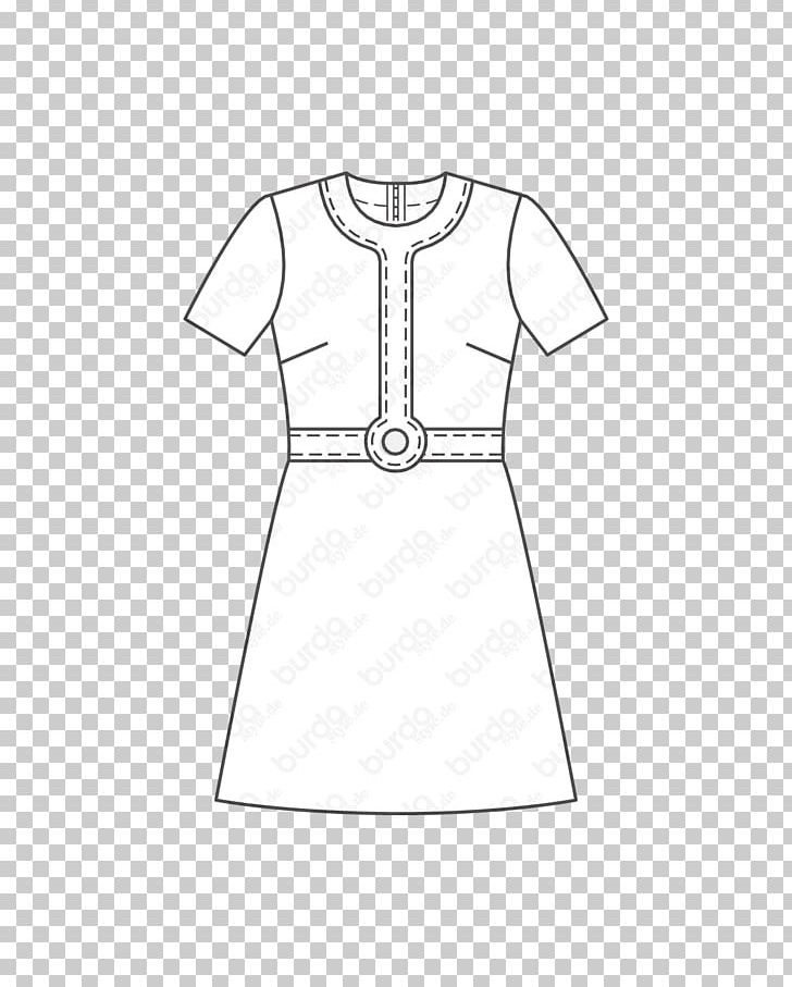T-shirt Pattern Sleeve Dress A-line PNG, Clipart, Aline, Black, Black And White, Brand, Burda Style Free PNG Download