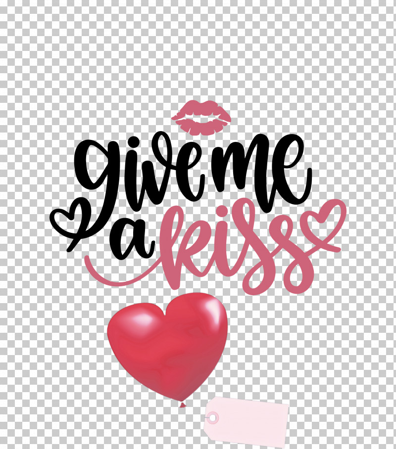 Give Me A Kiss Valentines Day Love PNG, Clipart, Heart, Kiss, Logo, Love, M095 Free PNG Download