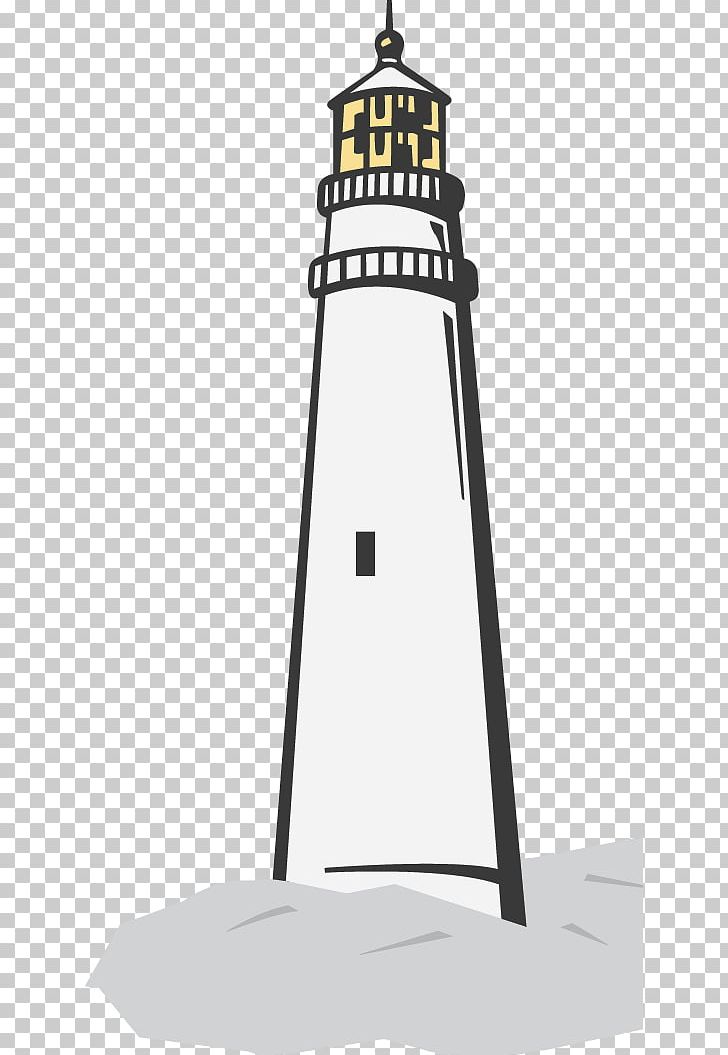 Lighthouse Beacon Black And White PNG, Clipart, Beacon, Black And White, Drawing, Information, Light Free PNG Download