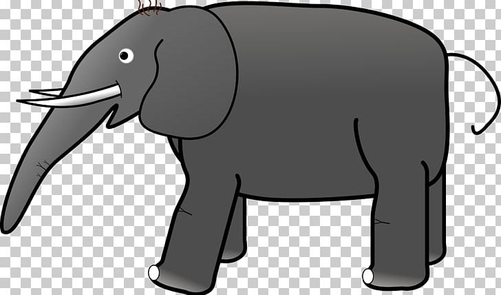 Indian Elephant African Elephant Grey PNG, Clipart, African Elephant, Asian Elephant, Black And White, Cattle Like Mammal, Color Free PNG Download