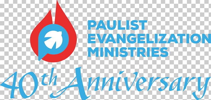 Paulist Evangelization Ministries Logo Catholic Catechesis Evangelism PNG, Clipart, Anniversary, Area, Blue, Brand, Catechesis Free PNG Download