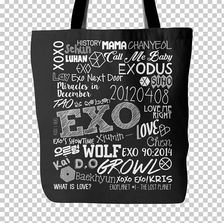 EXO Paper Printing Canvas Print PNG, Clipart, Art, Bag, Black And White, Both Side Design, Brand Free PNG Download