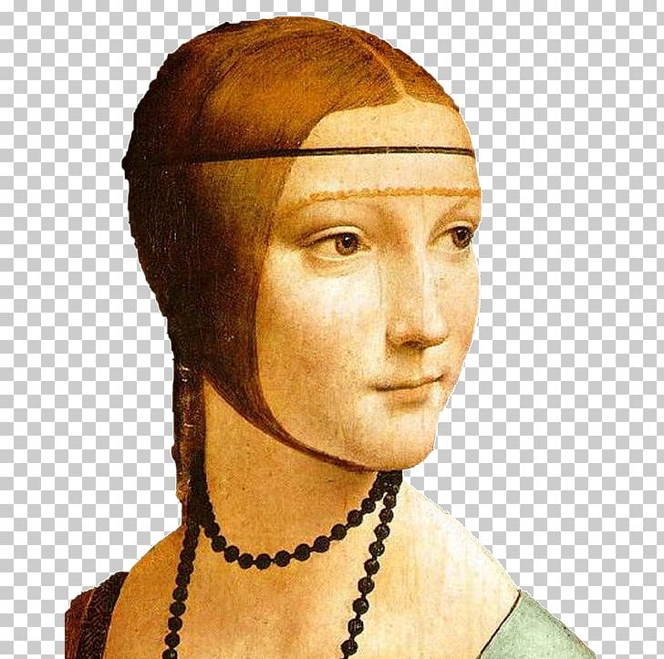 Leonardo Da Vinci Lady With An Ermine Renaissance Mona Lisa Painting PNG, Clipart, Art, Chin, Eyebrow, Face, Facial Hair Free PNG Download
