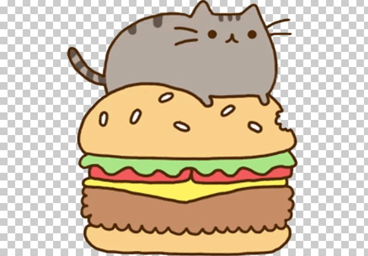Pusheen Hamburger Fast Food Cat PNG, Clipart, Animals, Artwork, Cat, Cheeseburger, Cuisine Free PNG Download