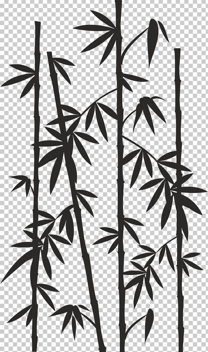 Bamboo Drawing Reed Silhouette PNG, Clipart, Art, Bamboo, Bambu, Black And White, Branch Free PNG Download