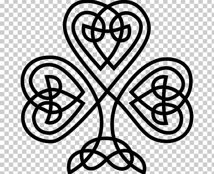 Shamrock Celtic Knot Celtic Art Clover PNG, Clipart, Black And White, Celtic Art, Celtic Knot, Celts, Circle Free PNG Download