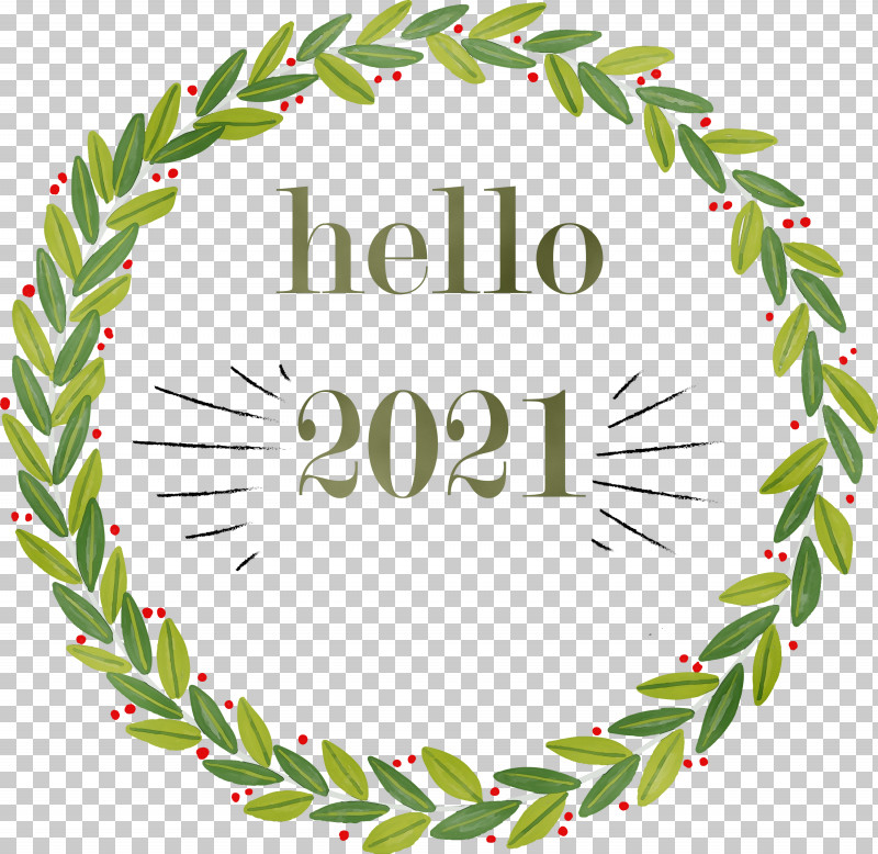 New Year PNG, Clipart, Christmas Day, Christmas Ornament, Garland, Happy New Year, Hello 2021 Free PNG Download