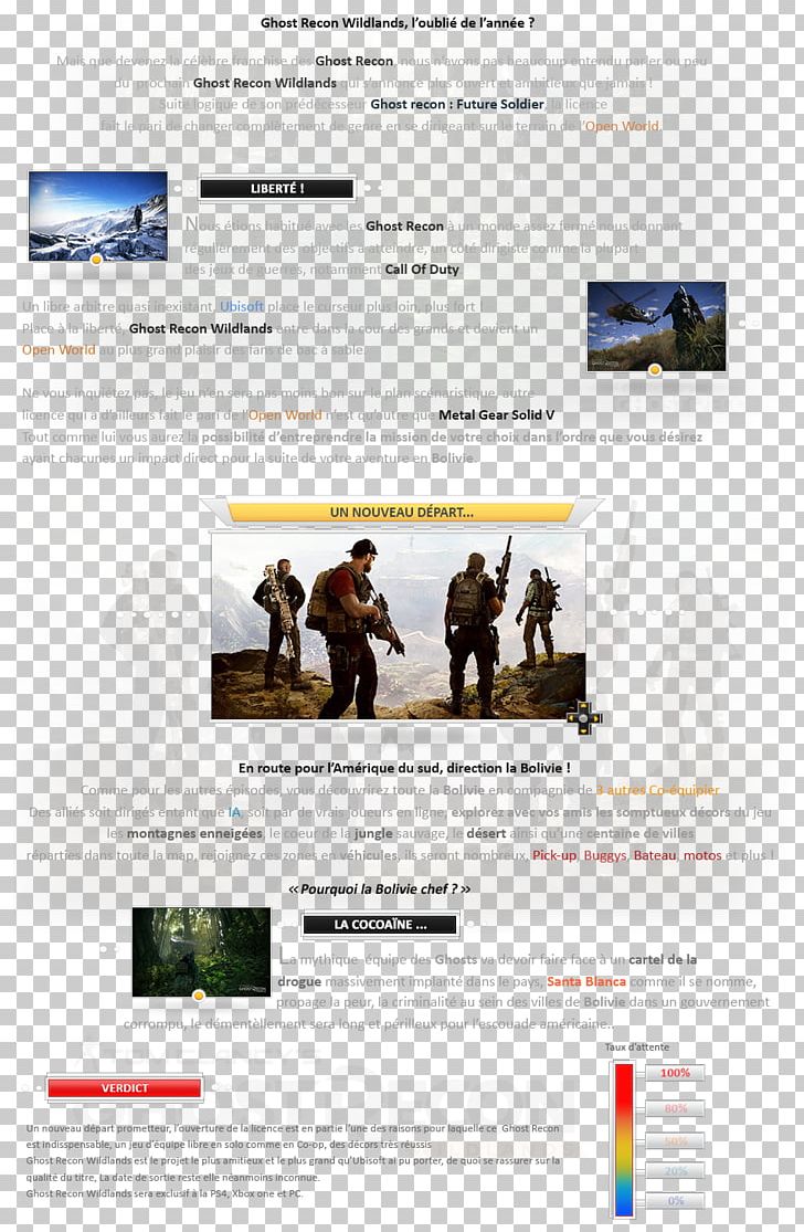 Tom Clancy's Ghost Recon Wildlands IBM PC Compatible Web Page PNG, Clipart,  Free PNG Download