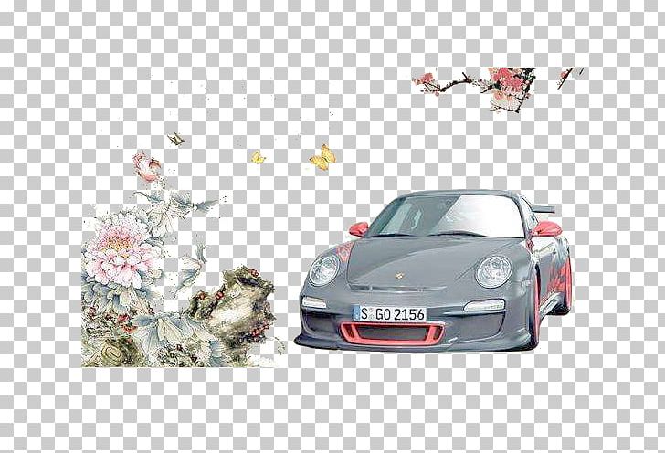 Car Ferrari 458 Porsche 911 Ink Wash Painting PNG, Clipart, Bumper, Compact Car, Effect, Ferrari, Geometric Pattern Free PNG Download