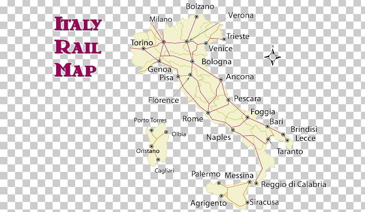 Italy Train Rail Transport Map Travel PNG, Clipart, Area, City, City Map, Europe, Geography Free PNG Download