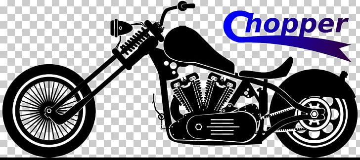Motorcycle Chopper Harley-Davidson PNG, Clipart, Automotive Design, Bicycle Frame, Bicycle Part, Bicycle Wheel, Black And White Free PNG Download