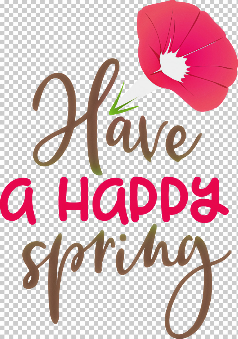 Spring Have A Happy Spring PNG, Clipart, Cut Flowers, Floral Design, Flower, Logo, M Free PNG Download