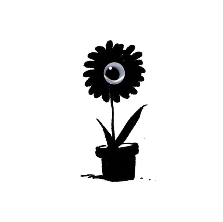 Death Optical Illusion Sticker PNG, Clipart, Black And White, Daisy Family, Death, Decal, Flora Free PNG Download