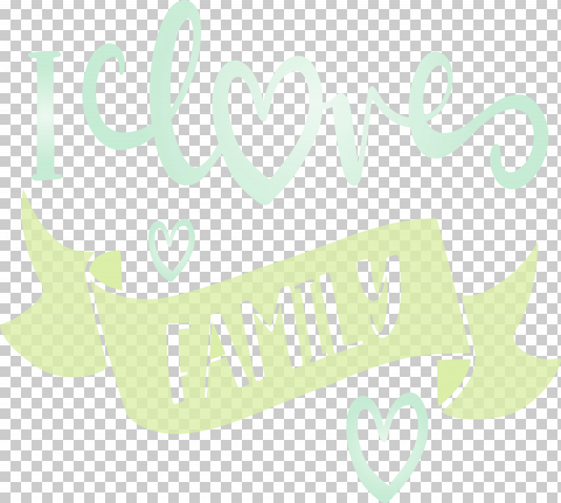 Text Green Font Logo Label PNG, Clipart, Family Day, Green, I Love Family, Label, Logo Free PNG Download