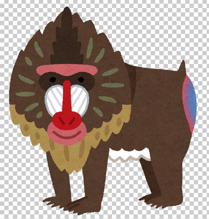 Hitachishi Kamine Zoo Mandrill いらすとや PNG, Clipart, Animal, Captivity, Carnivoran, Cat Like Mammal, Fictional Character Free PNG Download