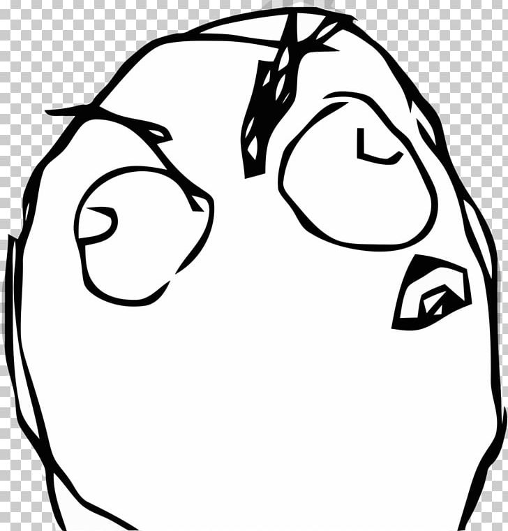 Rage Comic LOL Internet Meme Trollface PNG - area, art, black and white,  circle, comics