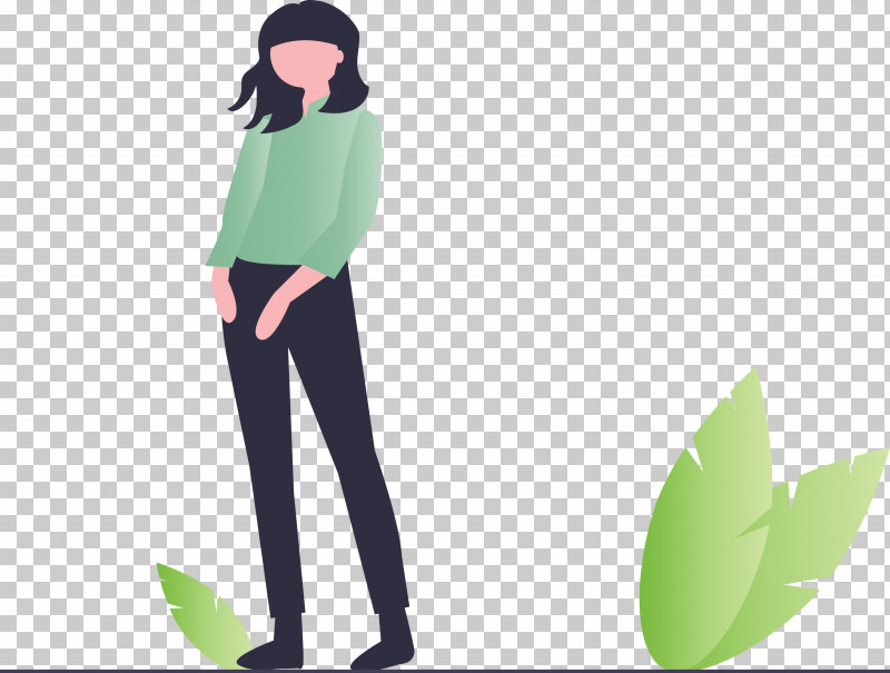 Modern Girl PNG, Clipart, Active Pants, Clothing, Green, Leaf, Modern Girl Free PNG Download