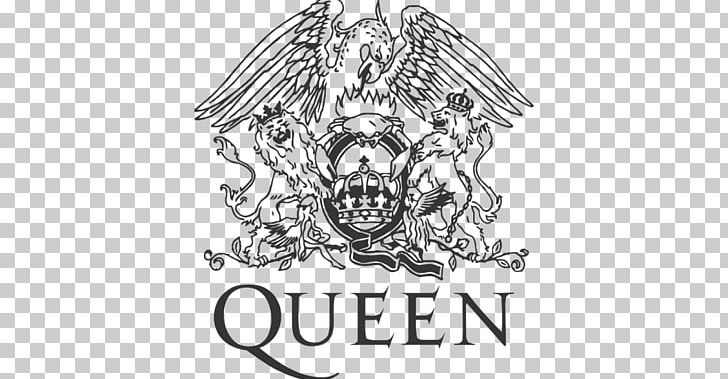 Queen Logo Graphic Design Music PNG, Clipart, Art, Artwork, Black And White, Brand, Drawing Free PNG Download