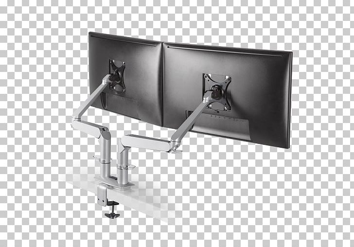 Computer Monitors Multi-monitor Liquid-crystal Display Laptop Sit-stand Desk PNG, Clipart, Angle, Articulating Screen, Cablebacked Bow, Computer, Computer Desk Free PNG Download