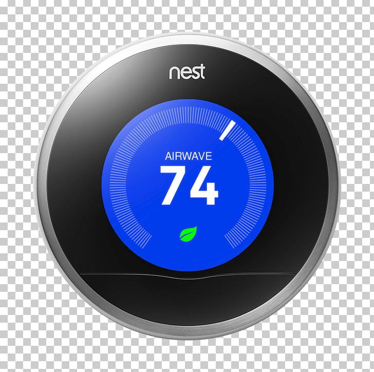 Nest Learning Thermostat Smart Thermostat Nest Labs Programmable Thermostat PNG, Clipart, Apple, Brand, Central Heating, Electronics, Gauge Free PNG Download